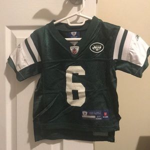 Toddler boys jets jersey #6 sanchez